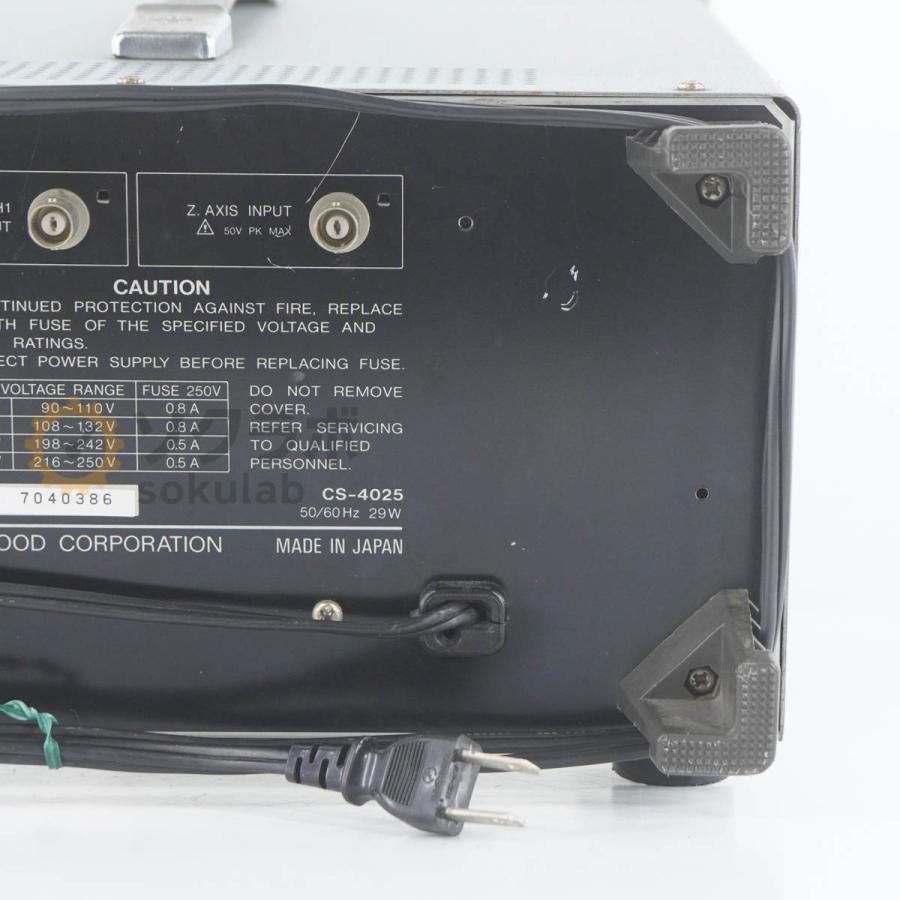 [JB]USED 保証なし KENWOOD CS-4025 OSCILLOSCOPE オシロスコープ 20MHz [07237-0020] |  | 14