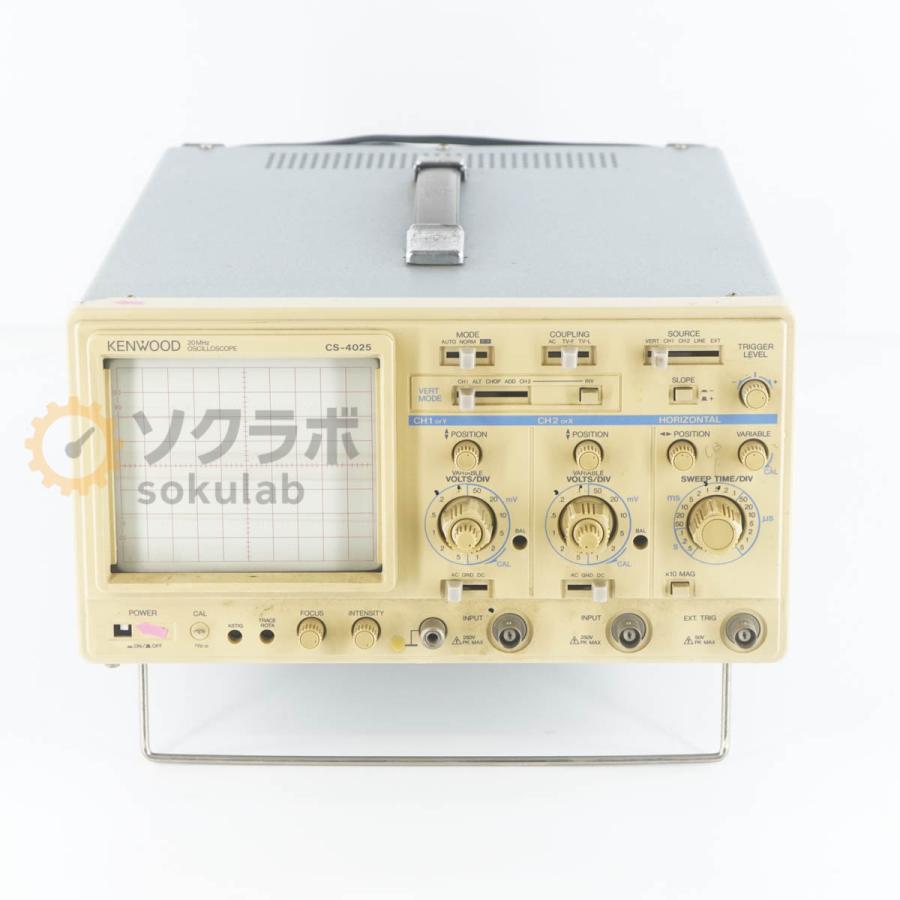 [JB]USED 保証なし KENWOOD CS-4025 OSCILLOSCOPE オシロスコープ 20MHz [07237-0020] |  | 02