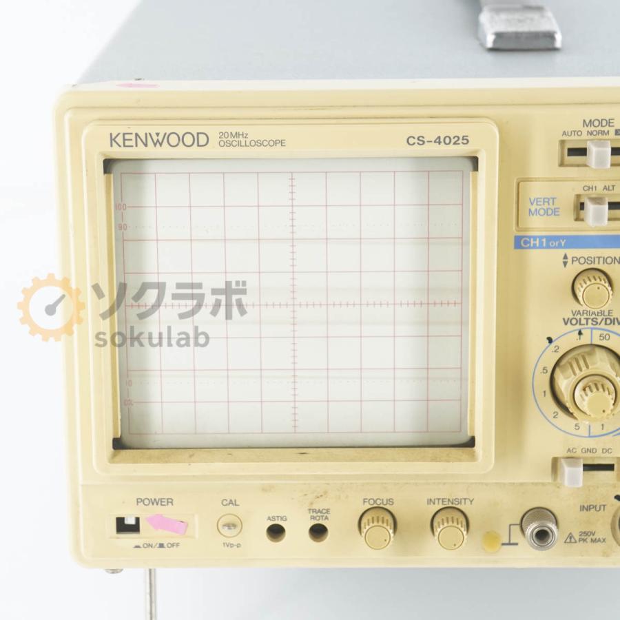 [JB]USED 保証なし KENWOOD CS-4025 OSCILLOSCOPE オシロスコープ 20MHz [07237-0020] |  | 03