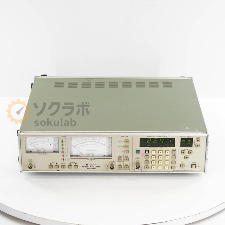 [JB]USED 保証なし MEGURO MAK-6581 AUDIO ANALYZER オーディオアナライザー [07237-0062] |  | 02