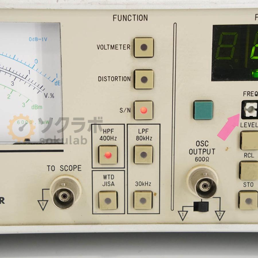 [JB]USED 保証なし MEGURO MAK-6581 AUDIO ANALYZER オーディオアナライザー [07237-0062] |  | 04