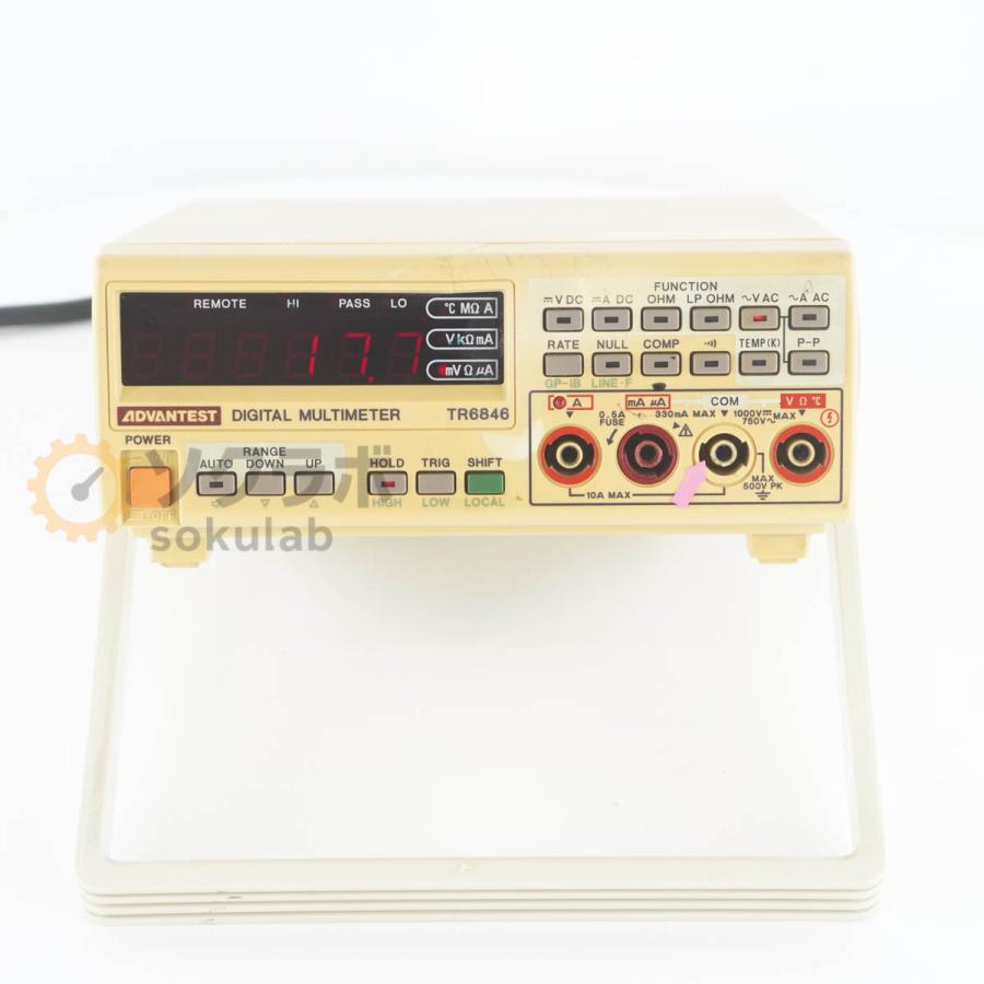 [DW]USED 8日保証 ADVANTEST TR6846 DMM DIGITAL MULTIMETER デジタルマルチメーター [07237-0090] |  | 02