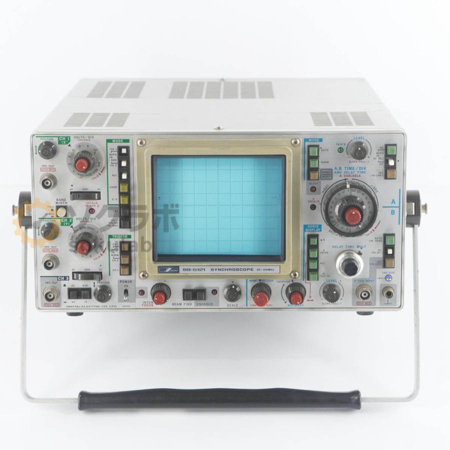 [JB]USED 保証なし IWATSU SS-5121 SYNCHROSCOPE OSCILLOSCOPE シンクロスコープ オシロスコープ DC-100MHz [07237-0203] |  | 02