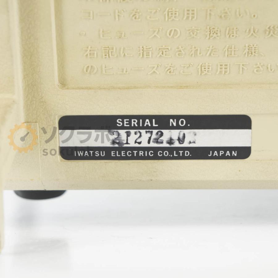 [JB]USED 保証なし IWATSU SS-7611 SYNCHROSCOPE OSCILLOSCOPE シンクロスコープ オシロスコープ 100MHz [07237-0225] |  | 16