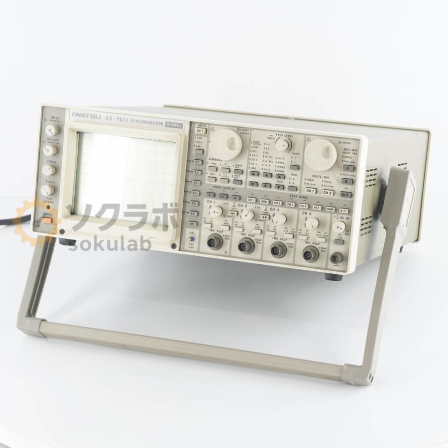 [JB]USED 保証なし IWATSU SS-7611 SYNCHROSCOPE OSCILLOSCOPE シンクロスコープ オシロスコープ 100MHz [07237-0225] |  | 01