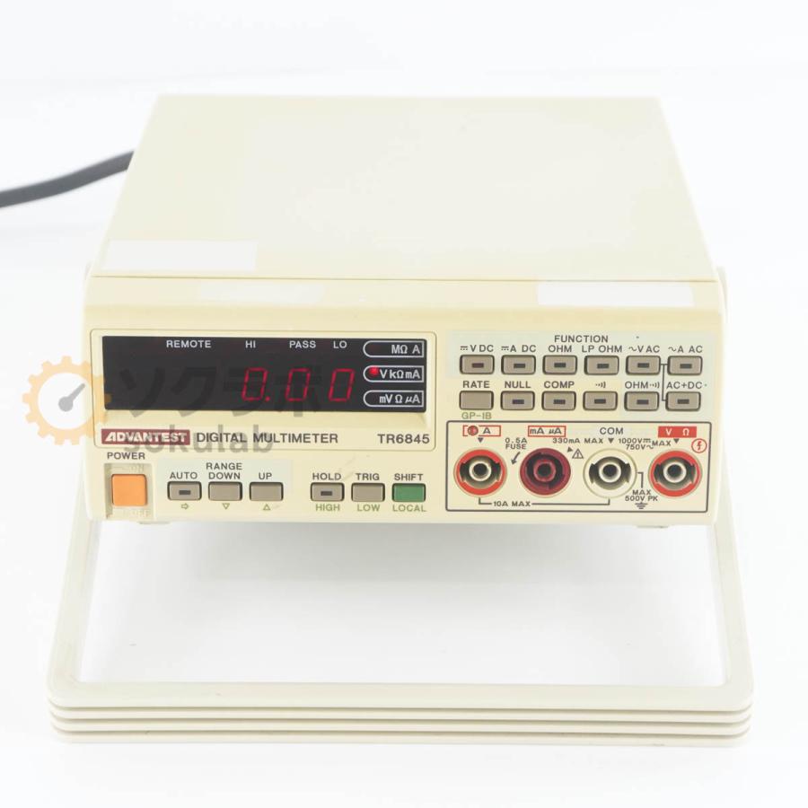[DW]USED 8日保証 ADVANTEST TR6845 DMM DIGITAL MULTIMETER デジタルマルチメーター TR13217 [07237-0303] |  | 02