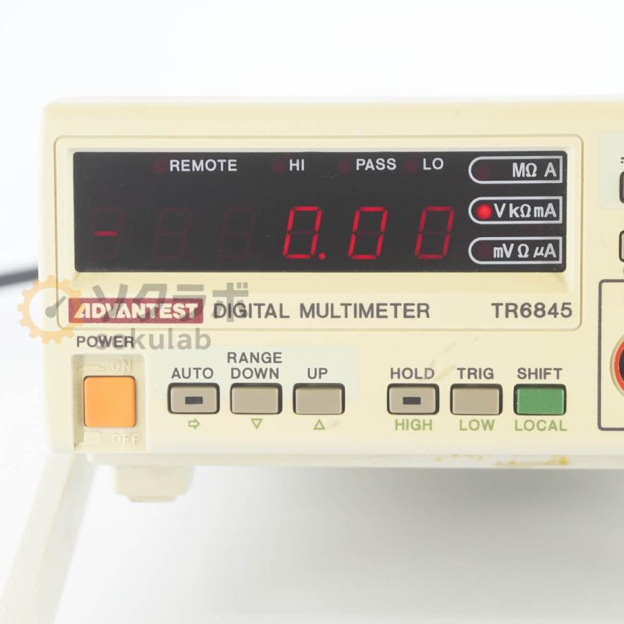 [DW]USED 8日保証 ADVANTEST TR6845 DMM DIGITAL MULTIMETER デジタルマルチメーター TR13217 [07237-0303] |  | 03