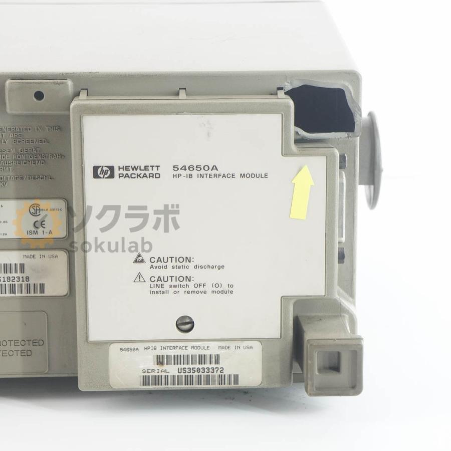 [JB]USED 保証なし hp 54600B OSCILLOSCOPE オシロスコープ OPT 001 54650A 100MHz [07237-0331] |  | 08