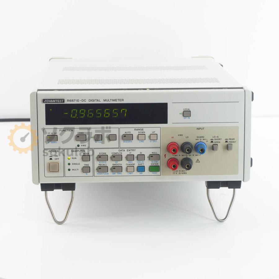 DW]USED 8日保証 ADVANTEST R6871E-DC DMM DIGITAL MULTIMETER