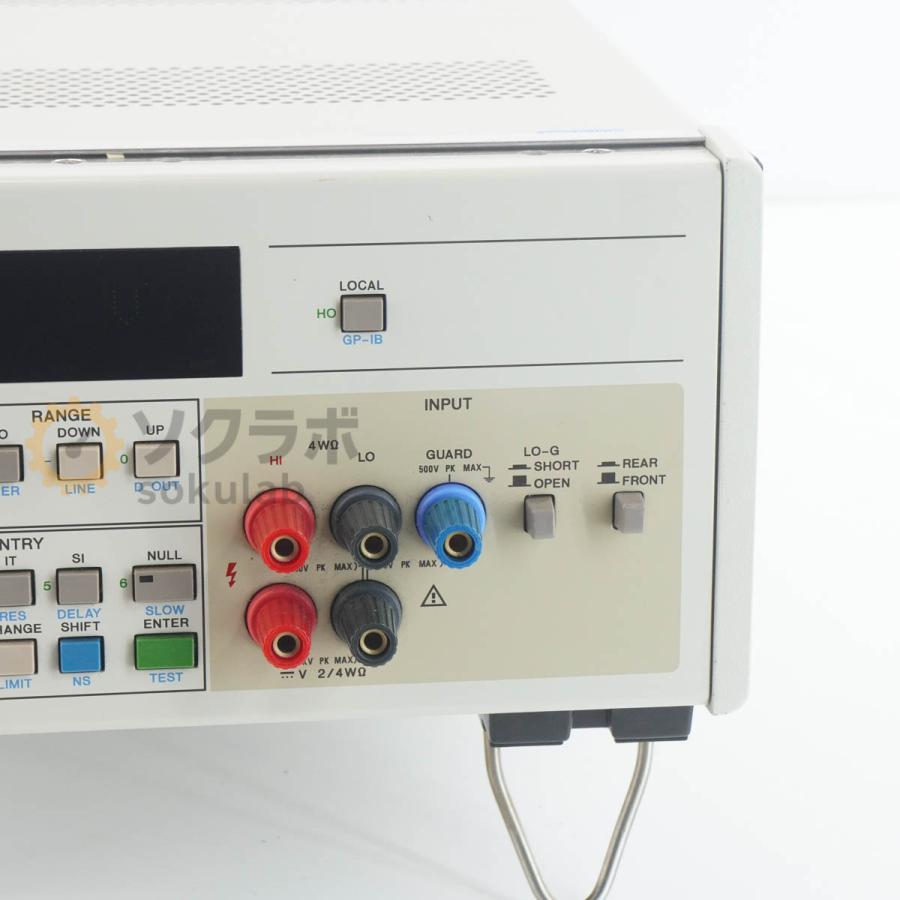 DW]USED 8日保証 ADVANTEST R6871E-DC DMM DIGITAL MULTIMETER