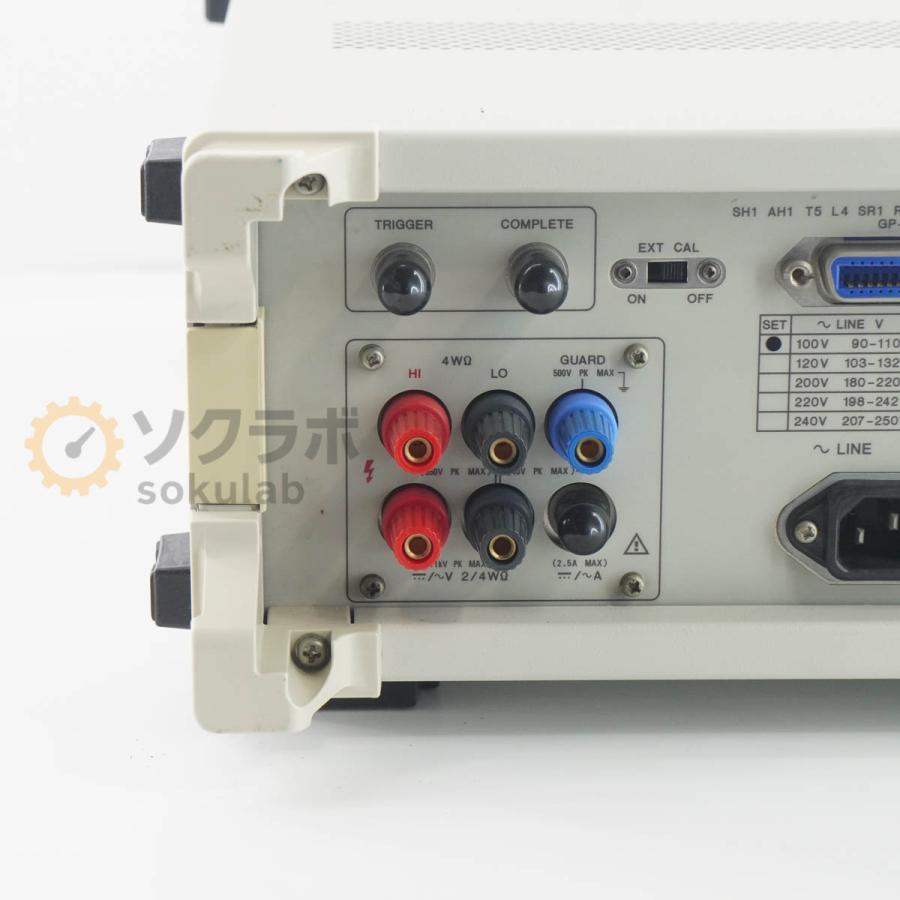 DW]USED 8日保証 ADVANTEST R6871E-DC DMM DIGITAL MULTIMETER