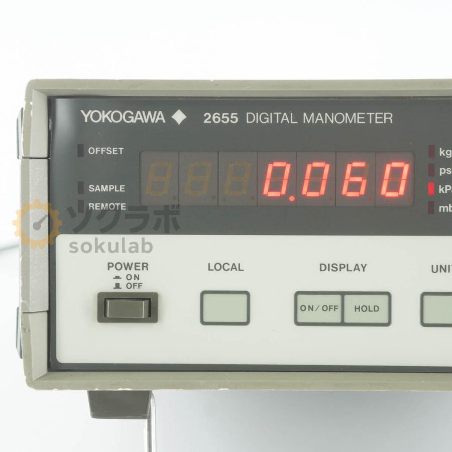 DW]USED 8日保証 08/2023CAL YOKOGAWA 2655 12 DIGITAL MANOMETER