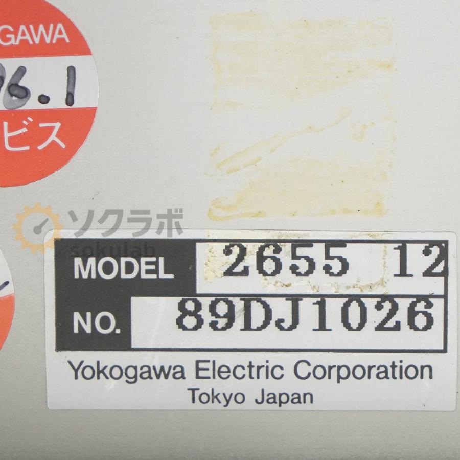 DW]USED 8日保証 08/2023CAL YOKOGAWA 2655 12 DIGITAL MANOMETER