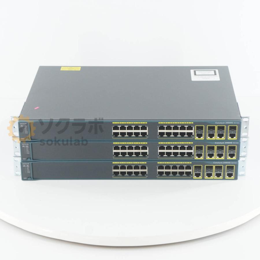[PG]USED 8日保証 3台セット CISCO WS-C2960G-24TC-L V07 Catalyst 2960G Switch ...