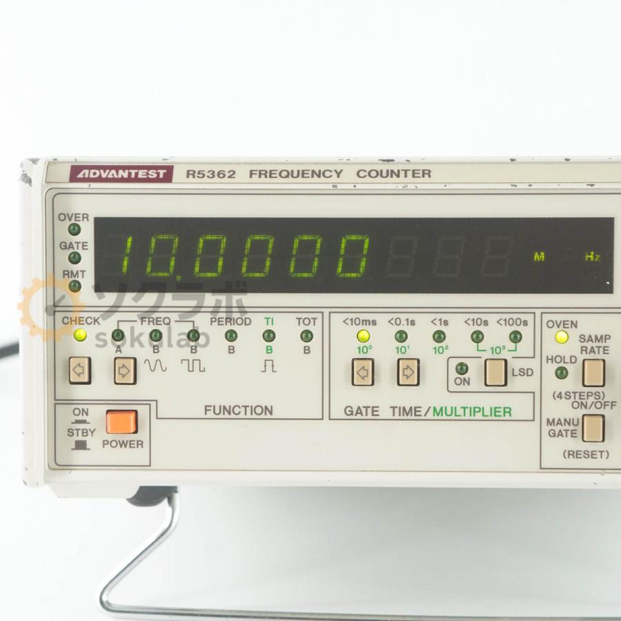 DW]USED 8日保証 12/2022CAL ADVANTEST R5362 FREQUENCY COUNTER