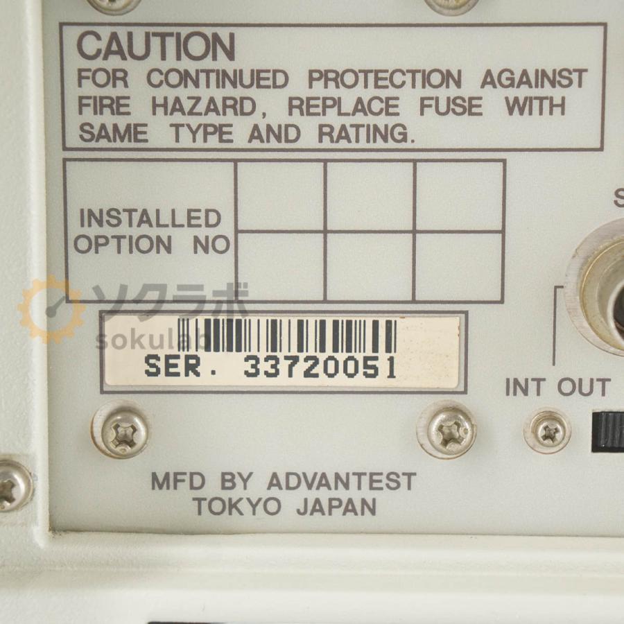 DW]USED 8日保証 12/2022CAL ADVANTEST R5362 FREQUENCY COUNTER