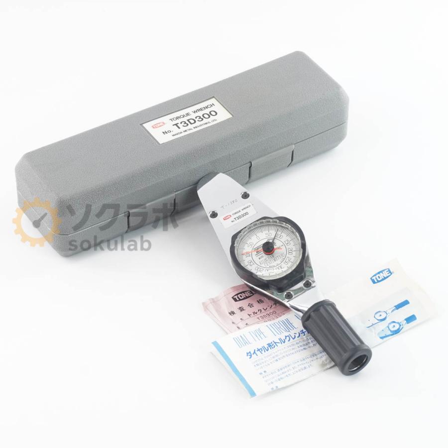 TONEトルクレンチ PG]USED 8日保証 TONE T3D300 DIAL TYPE TORQUE WRENCH ダイヤル形 ト