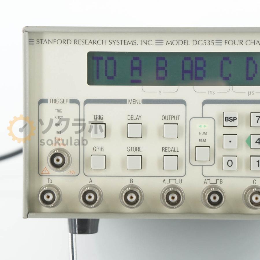[DW]USED 8日保証 STANFORD RESEARCH SYSTEMS DG535 FOUR CHANNEL DIGITAL ...