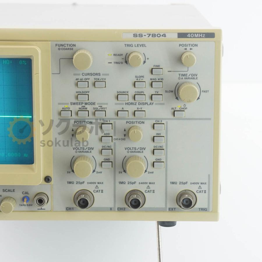 JB]USED 保証なし IWATSU SS-7804 OSCILLOSCOPE オシロスコープ 40MHz