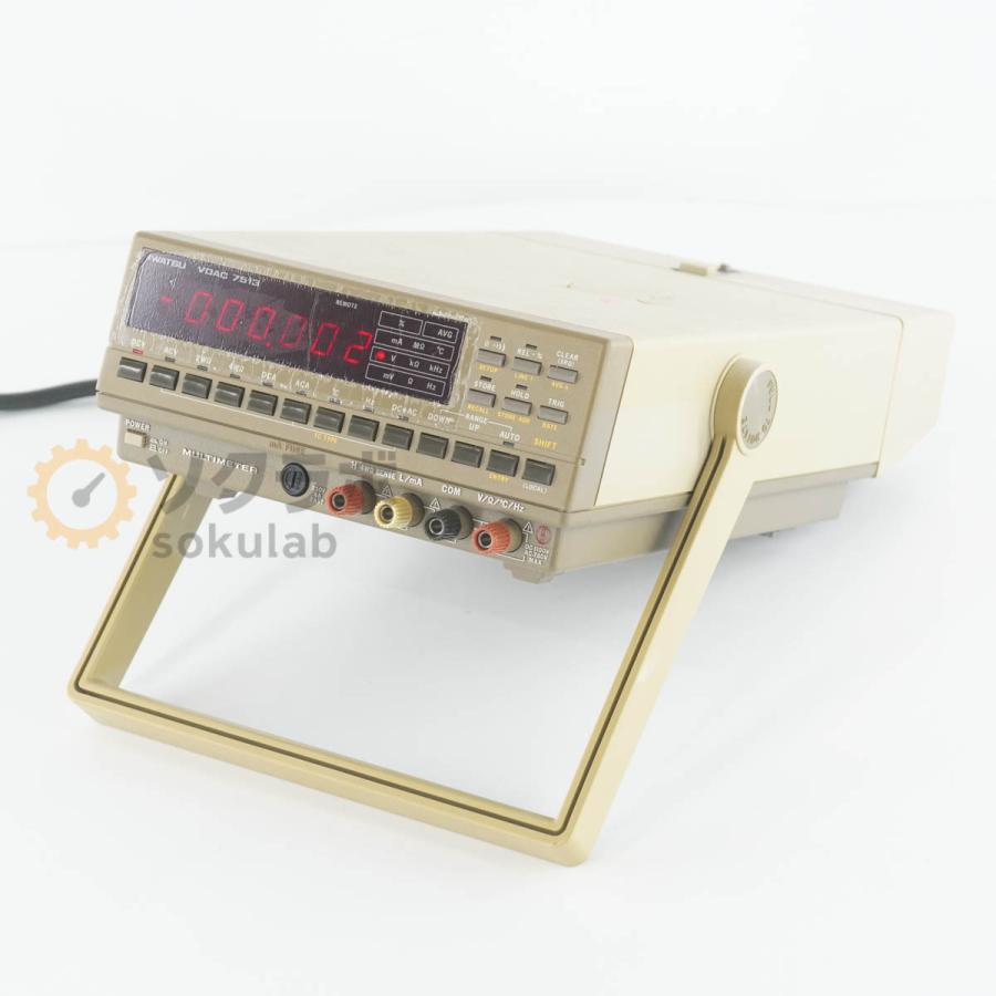 [DW]USED  IWATSU VOAC 7513 DIGITAL MULTIMETER DMM デジタルマルチメーター SC-303A 取扱説明書 [07641-0101] |  | 01