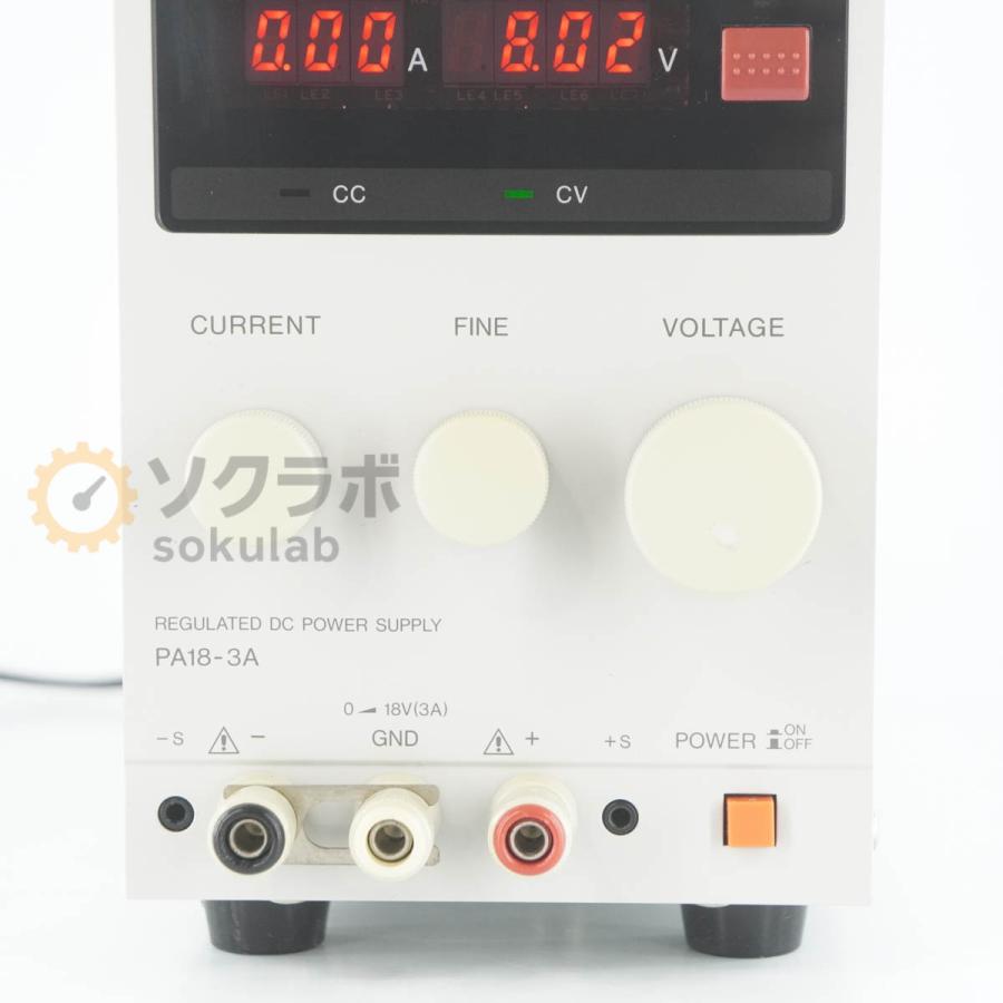 DW]USED 8日保証 2台入荷 KENWOOD PA18-3A PA-A REGULATED DC POWER