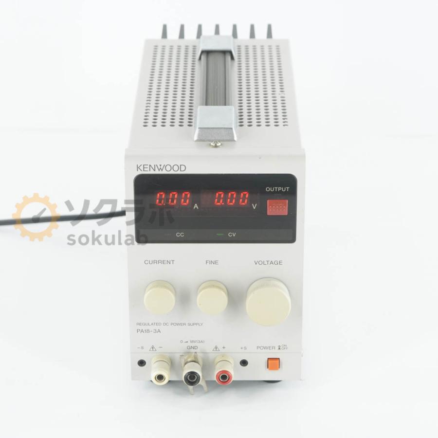未開封 KENWOOD PA18-3A DC電源供給装置 JB]USED 保証なし KENWOOD PA18-3A PA-A REGULATED DC POWER SUPPLY