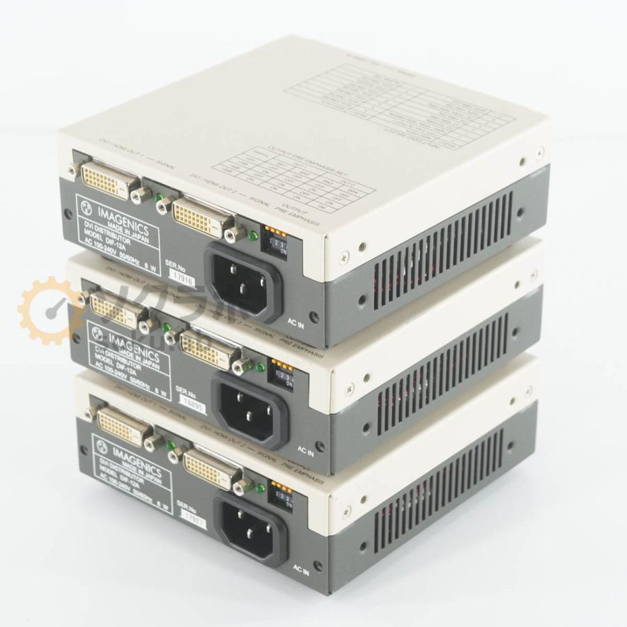 その他 IMAGENICS DVI DISTRIBUTOR DIF-12A PG]USED 8日保証 3台セット IMAGENICS DIF-12A DVI分配器 DVI