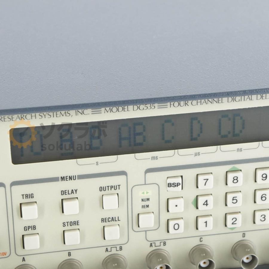 [DW]USED 8日保証 STANFORD RESEARCH SYSTEMS DG535 FOUR CHANNEL DIGITAL ...