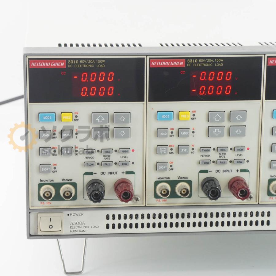 [JB]USED 保証なし 4台搭載 KEISOKU GIKEN 3310 3300A DC ELECTRONIC LOAD 電子負荷装置 ...