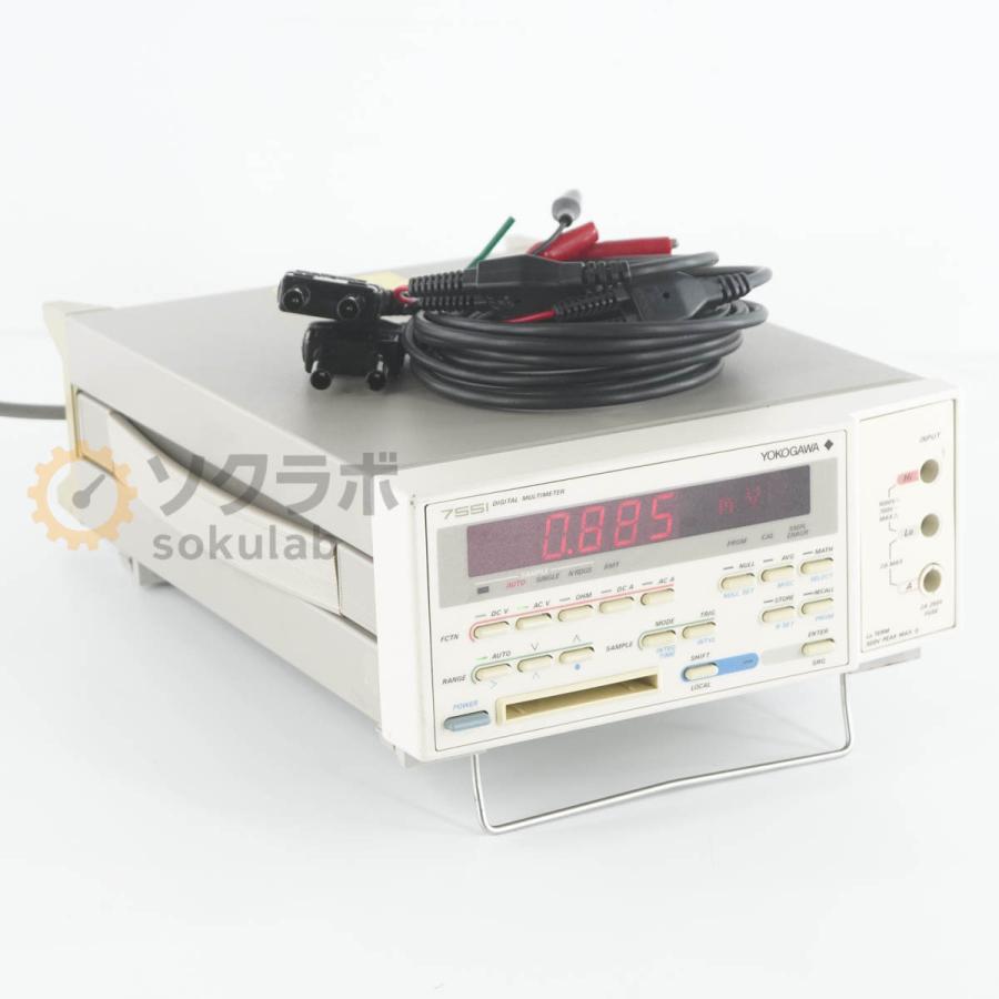 DW]USED 8日保証 YOKOGAWA 7551 755101-B-1 DMM DIGITAL MULTIMETER