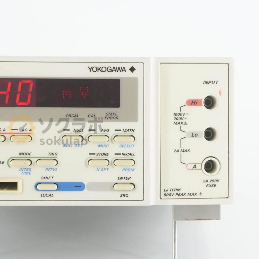 DW]USED 8日保証 YOKOGAWA 7551 755101-B-1 DMM DIGITAL MULTIMETER