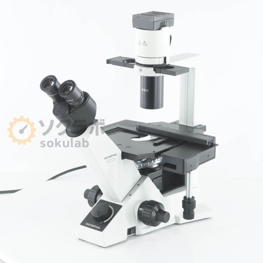 [DW]USED 8日保証 OLYMPUS CKX31SF CKX31 Microscope 倒立顕微鏡 10×/20 UPlanFL N 4 ...