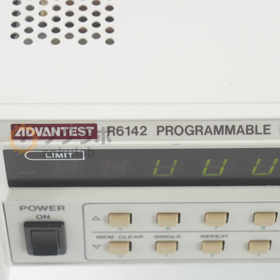 JB]USED 保証なし ADVANTEST R6142 PROGRAMMABLE DC VOLTAGE/CURRENT