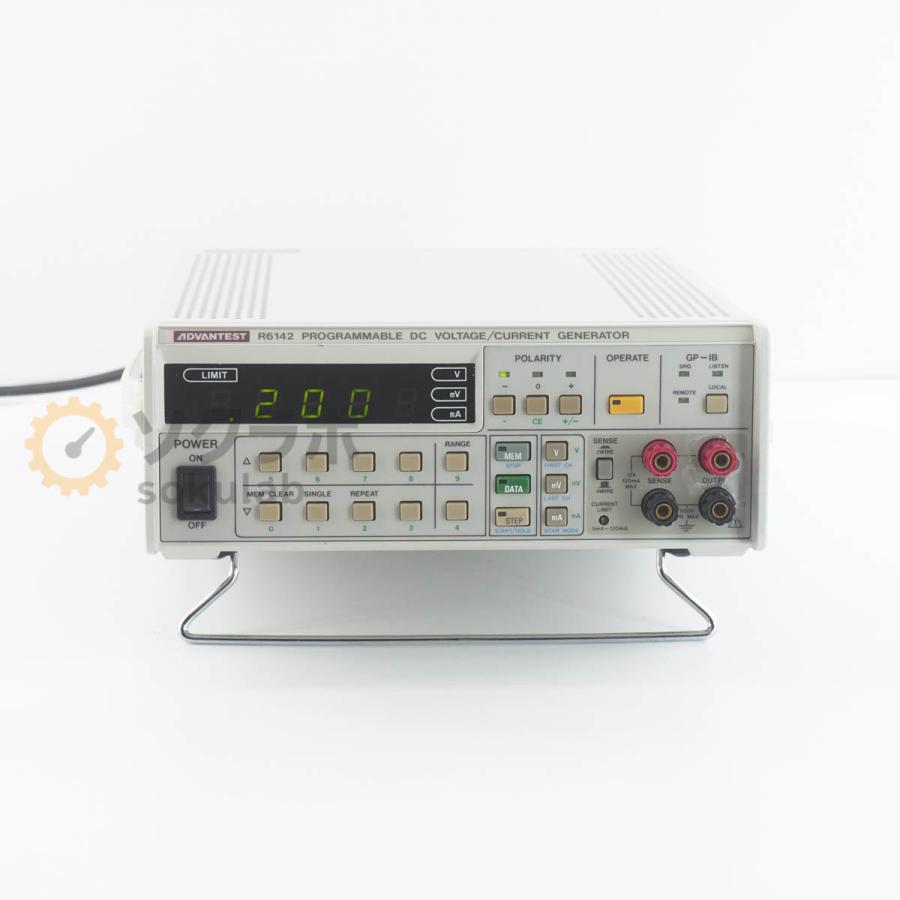 ADVANTEST R6142 プログラマブルDC GENERATOR JB]USED 保証なし ADVANTEST R6142 PROGRAMMABLE DC VOLTAGE/CURRENT