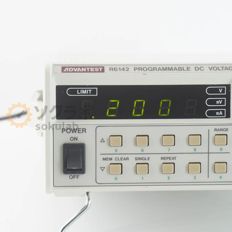 JB]USED 保証なし ADVANTEST R6142 PROGRAMMABLE DC VOLTAGE/CURRENT