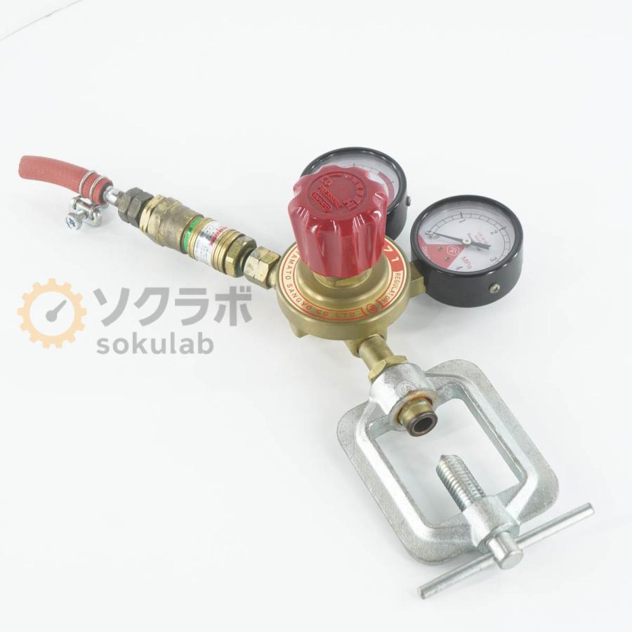 [PG]USED 8日保証 ヤマト産業 YAMATO YR-71 ガス圧力調整器 レギュレーター アセチレン 溶断用調整器 [07934-0002] |  | 01