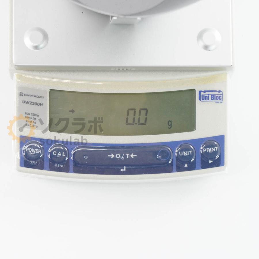 [DW]USED 8日保証 SHIMADZU UW2200H ELECTRONIC BALANCE 電子天秤 電子天びん ひょう量2200g ACアダプター [07936-0010] |  | 02