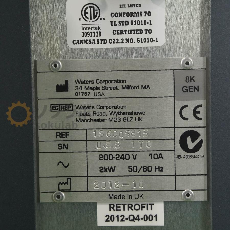 [DW]USED 8日保証 Waters SYNAPT G2-S MS Mass Spectrometer ウォーターズ 質量分析計 [08006-0001] |  | 08
