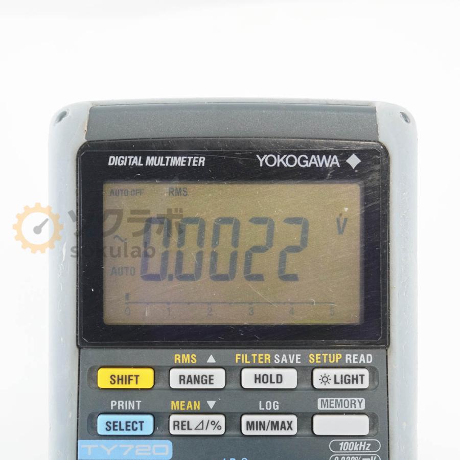 [DW]USED 8日保証 YOKOGAWA TY720 DMM DIGITAL MULTIMETER デジタルマルチメーター 取扱説明書 [08023-0201] |  | 02