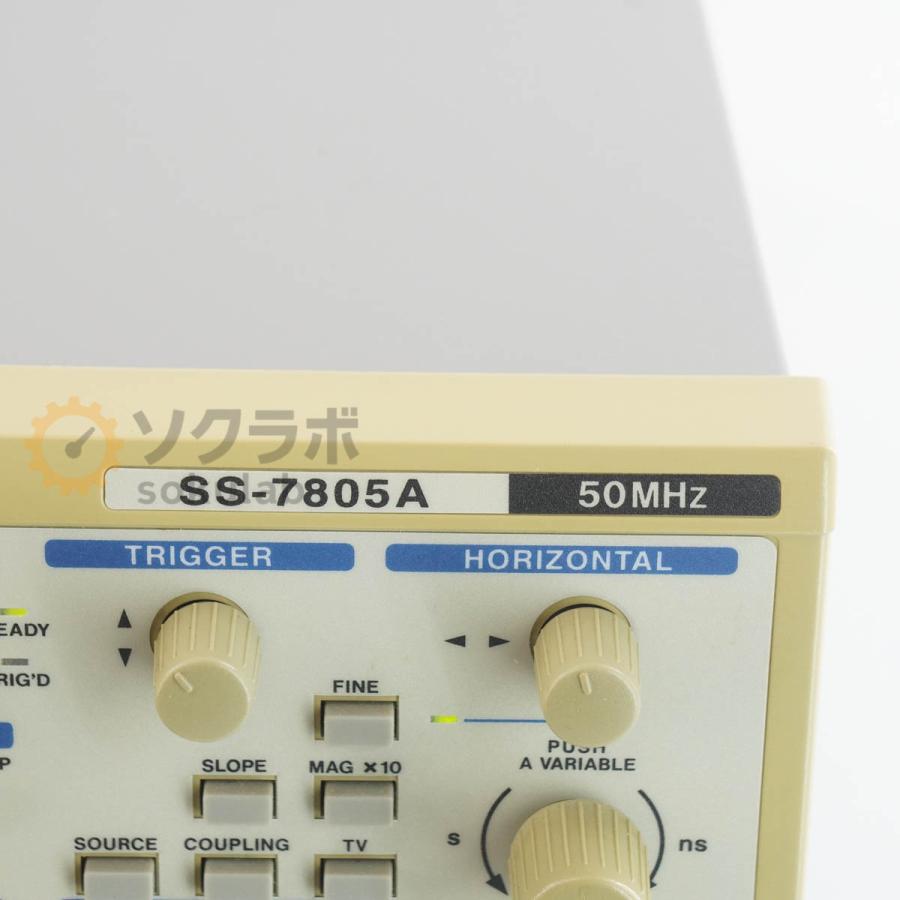 [DW]USED 8日保証 IWATSU SS-7805A OSCILLOSCOPE オシロスコープ 50MHz 電源コード [08032-0003] |  | 11