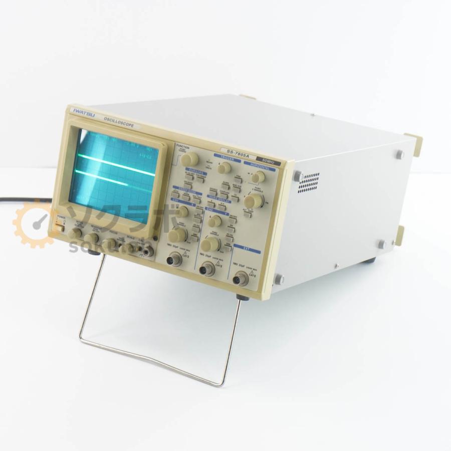 [DW]USED 8日保証 IWATSU SS-7805A OSCILLOSCOPE オシロスコープ 50MHz 電源コード [08032-0003] |  | 01