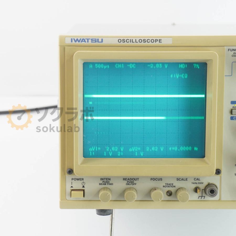 [DW]USED 8日保証 IWATSU SS-7805A OSCILLOSCOPE オシロスコープ 50MHz 電源コード [08032-0003] |  | 03