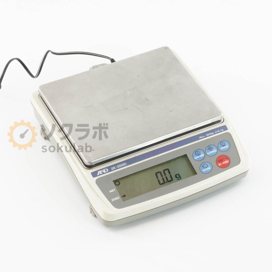 [DW]USED 8日保証 A＆D EK-2000i EK-i Balance コンパクト天びん 電子天秤 電子天びん ひょう量2000g ACアダプター [08055-0198] | 