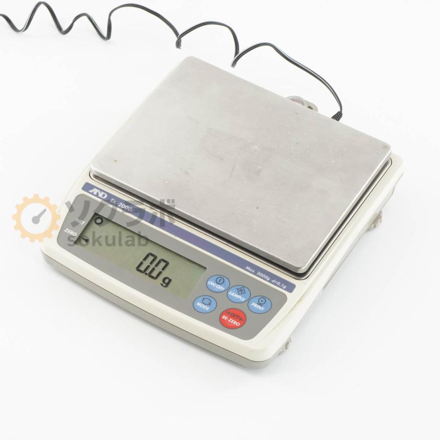 [DW]USED 8日保証 A＆D EK-2000i EK-i Balance コンパクト天びん 電子天秤 電子天びん ひょう量2000g ACアダプター [08055-0198] |  | 01
