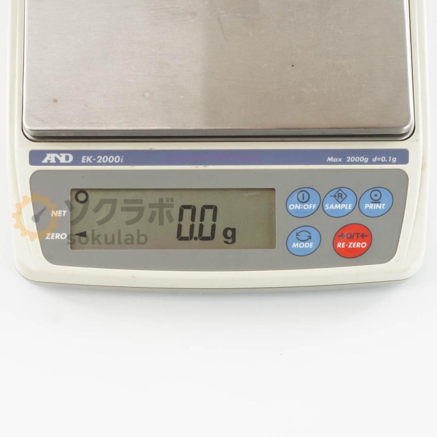 [DW]USED 8日保証 A＆D EK-2000i EK-i Balance コンパクト天びん 電子天秤 電子天びん ひょう量2000g ACアダプター [08055-0198] |  | 03