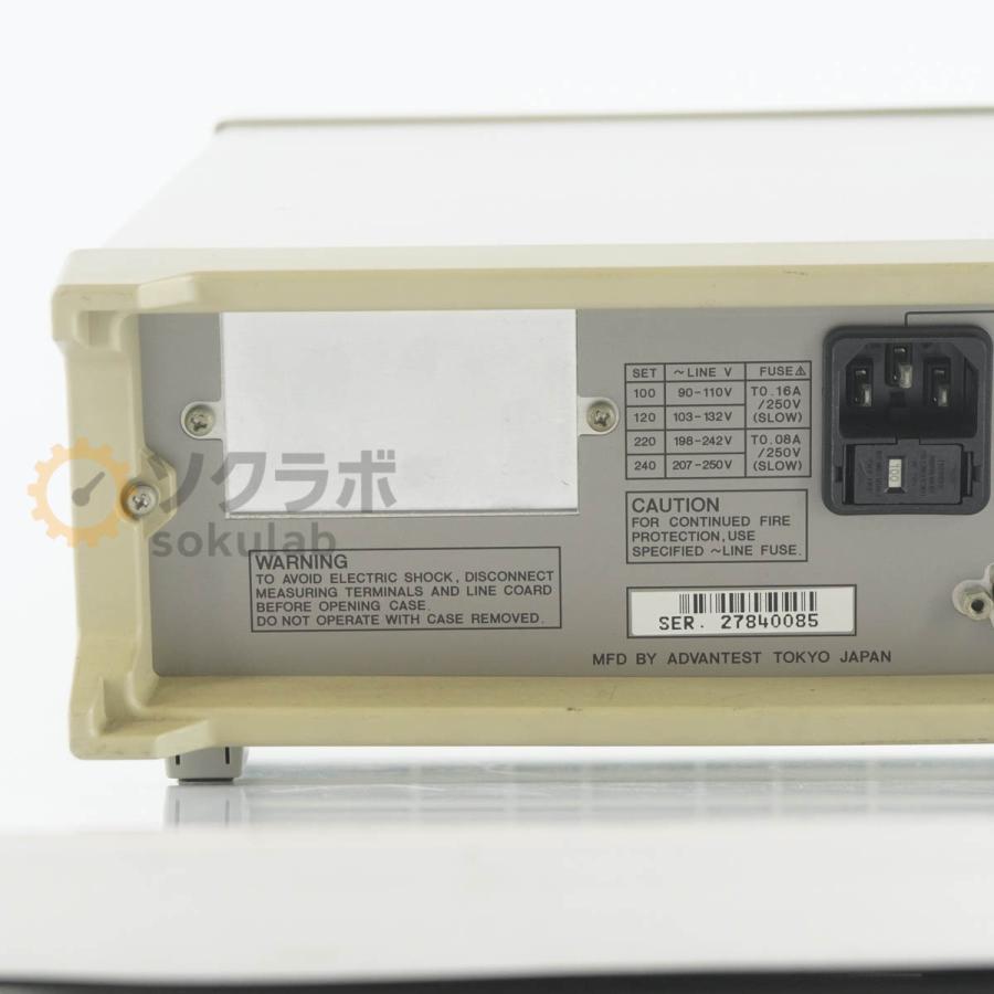 [JB]USED 保証なし ADVANTEST R6451A DMM DIGITAL MULTIMETER デジタルマルチメーター 電源コード [08077-0001] |  | 12