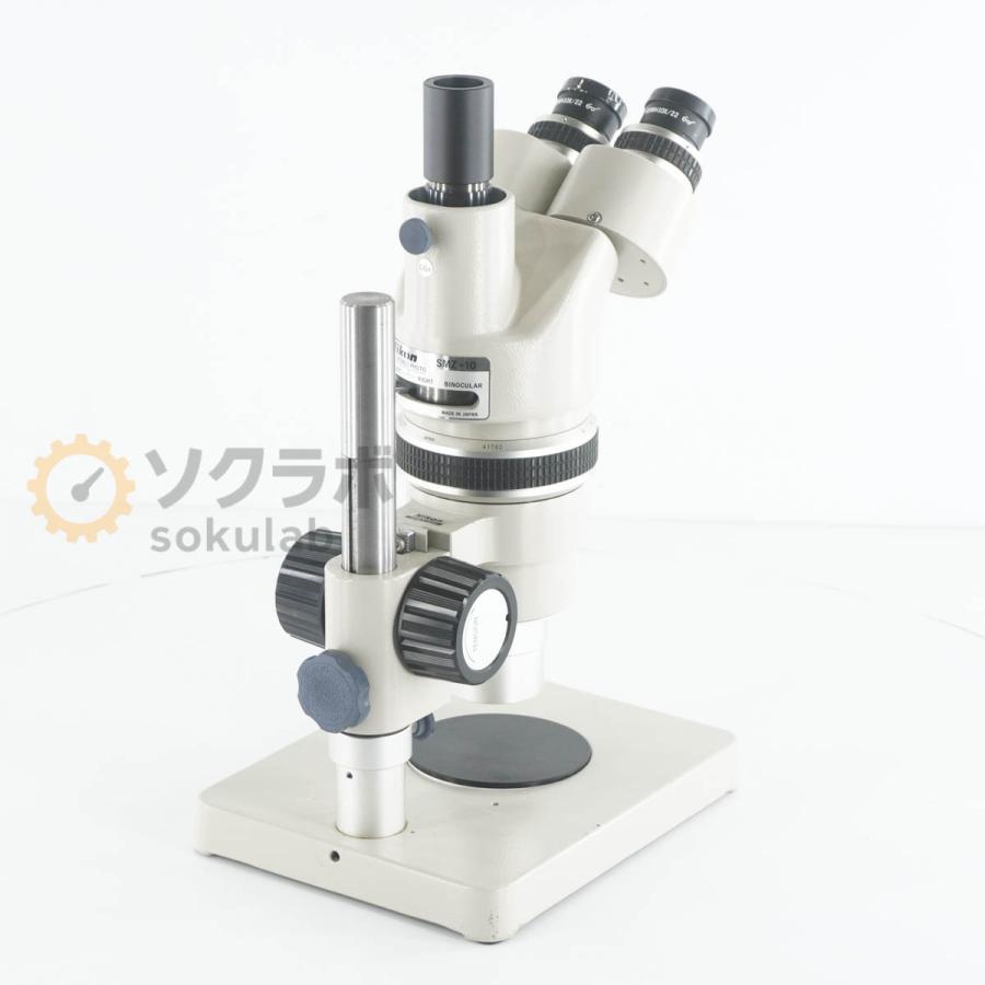 [JB]USED 保証なし NIKON SMZ-10 Microscope 顕微鏡 GSWH10×/22 CF PL2.5× [08078-0002]の画像