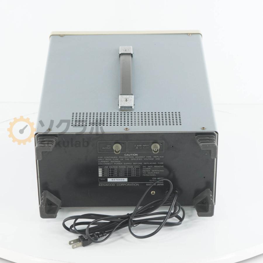 [JB]USED 保証なし KENWOOD CS-4025 OSCILLOSCOPE オシロスコープ 20MHz [08091-0012] |  | 12
