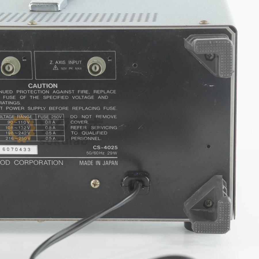 [JB]USED 保証なし KENWOOD CS-4025 OSCILLOSCOPE オシロスコープ 20MHz [08091-0012] |  | 14