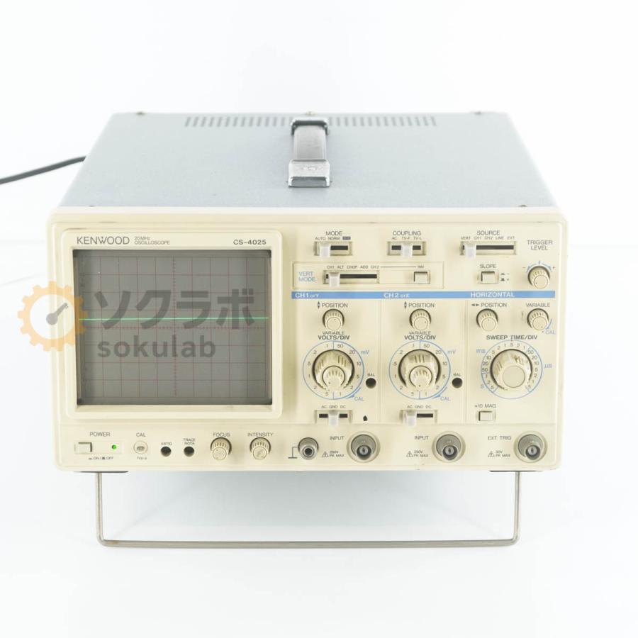 [JB]USED 保証なし KENWOOD CS-4025 OSCILLOSCOPE オシロスコープ 20MHz [08091-0012] |  | 02